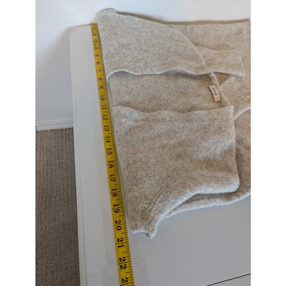 Madewell Alpaca Merino Wool Blend Beige Heather Gray Cardigan Sweater Women XS - Picture 11 of 11